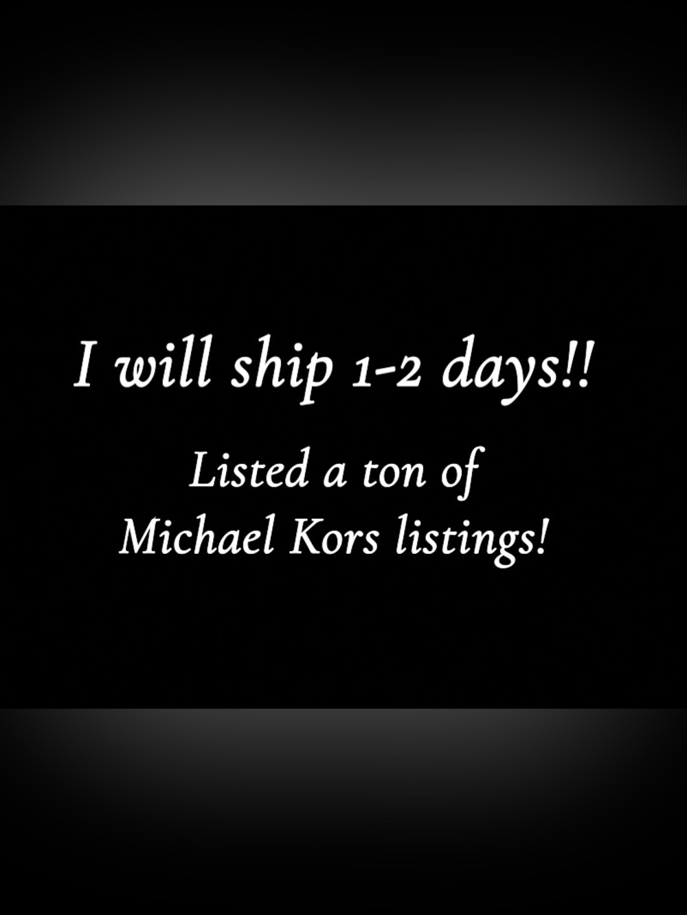 Michael Kors Black Text Graphic